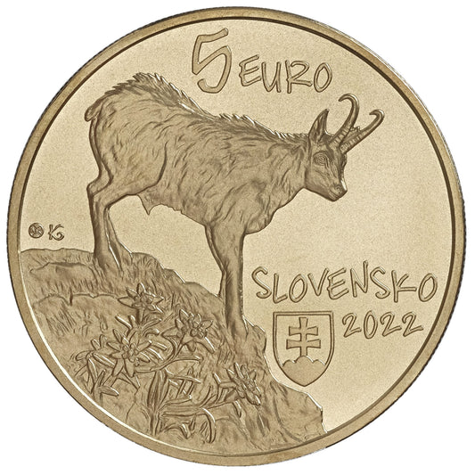 5 Euro Szlovákia 2022 - A tátrai zerge (UNC)