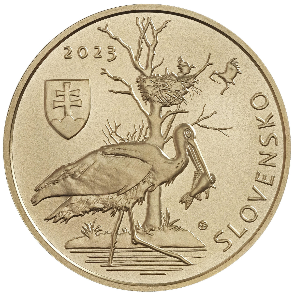 5 Euro Szlovákia 2023 - A fekete gólya (UNC)