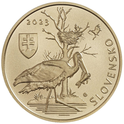5 Euro Szlovákia 2023 - A fekete gólya (UNC)