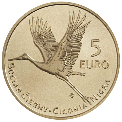 5 Euro Szlovákia 2023 - A fekete gólya (UNC)