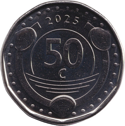 50 cent Curacao 2025 (UNC)