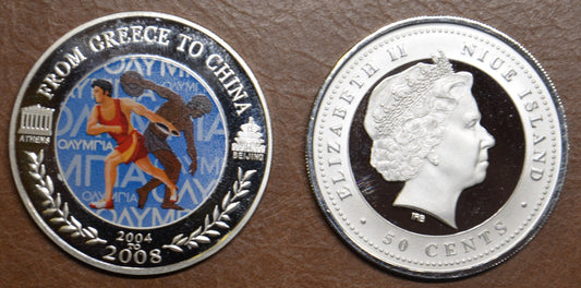 50 cent Niue 2008 - Diszkoszvetés (Proof)