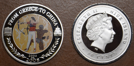 Niue 50 cent 2008 - Íjászat (Proof)