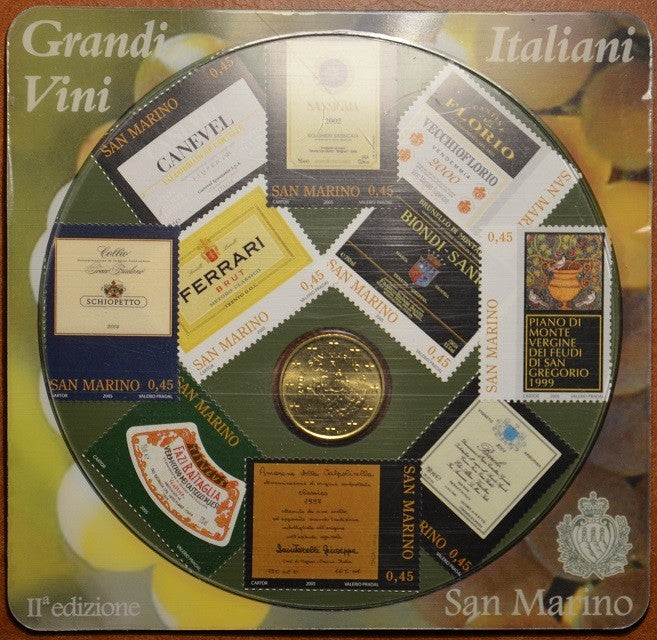 50 cent San Marino 2007 + 10 bélyeg (UNC)