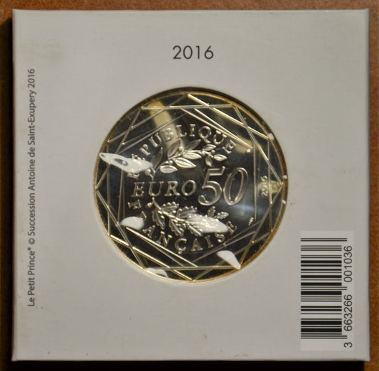 50 Euro Franciaország 2016 A kis herceg (BU)