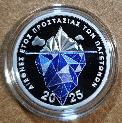 6 Euro Görögország 2025 - A gleccserek védelme (Proof)