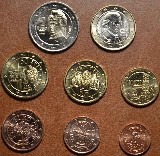 7 részes forgalmi sor Ausztria 2016 (UNC)