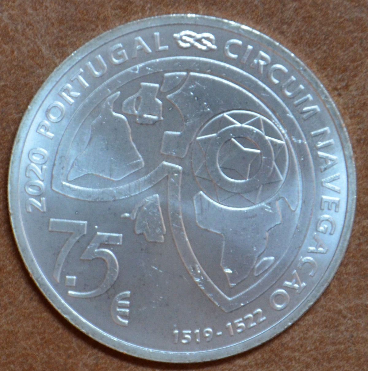 7,5 Euro Portugália 2020 - Circum Navegacao (UNC)