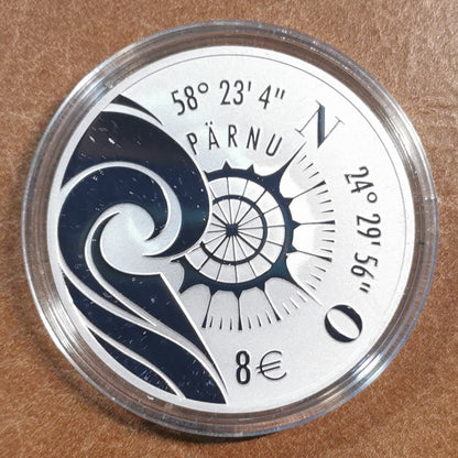 8 Euro Észtország 2021 - Hanseatic Pärnu (Proof)