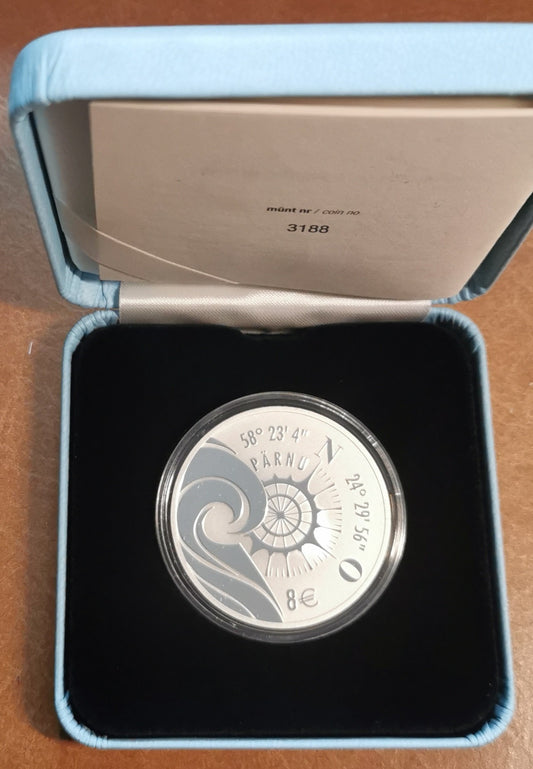 8 Euro Észtország 2021 - Hanseatic Pärnu (Proof)