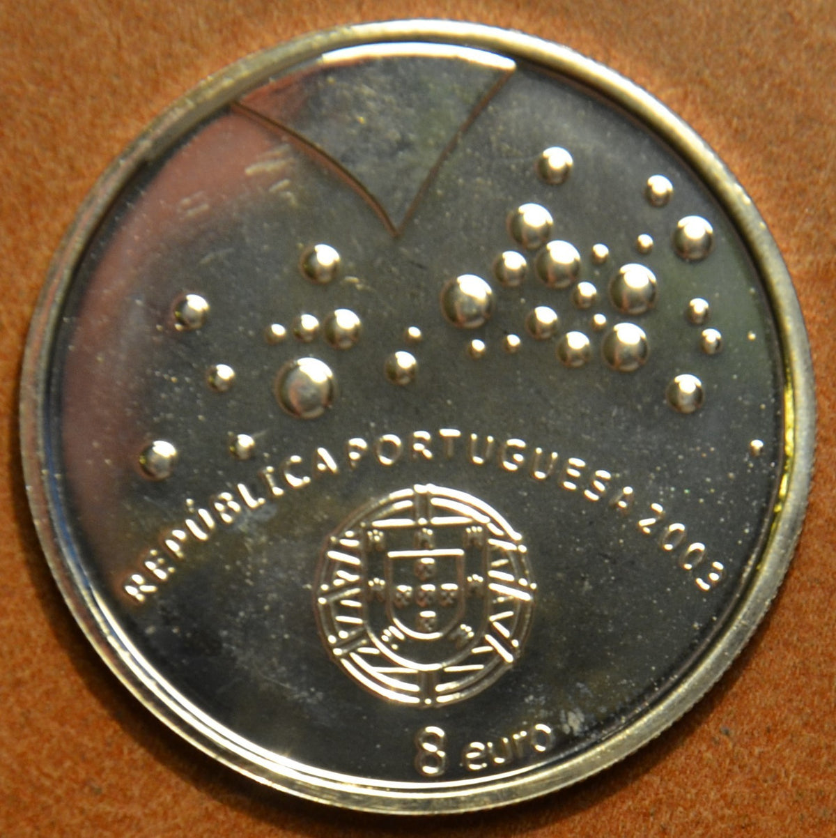 8 Euro Portugália 2003 - Labdarúgás: passzió (UNC)