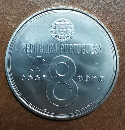 8 Euro Portugália 2007 - Bartolomeu de Gusmao (UNC)