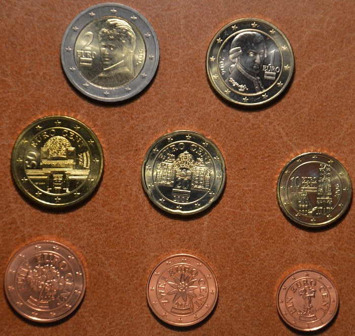 8 részes forgalmi sor Ausztria 2006 (UNC)