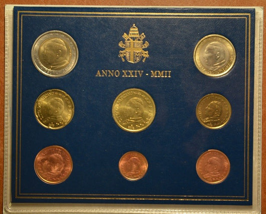8 részes forgalmi sor Vatikán 2002 (BU)