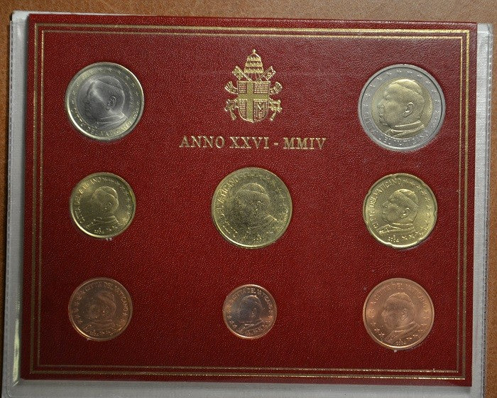 8 részes forgalmi sor Vatikán 2004 (BU)