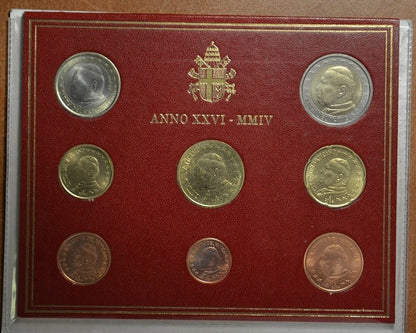 8 részes forgalmi sor Vatikán 2004 (BU)