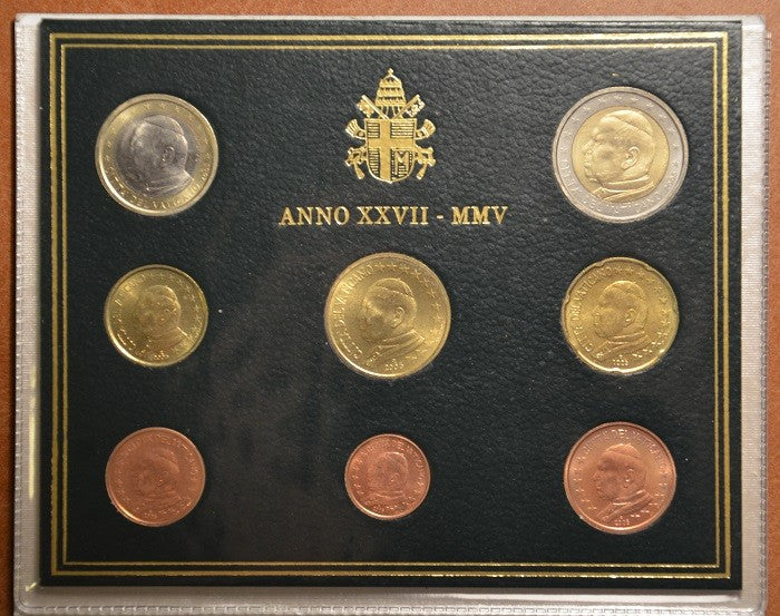 8 részes forgalmi sor Vatikán 2005 (BU)