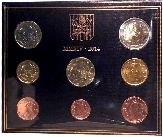 8 részes forgalmi sor Vatikán 2014 (BU)