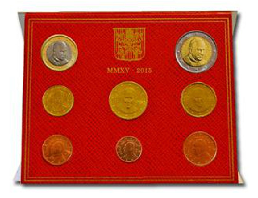 8 részes forgalmi sor Vatikán 2015 (BU)