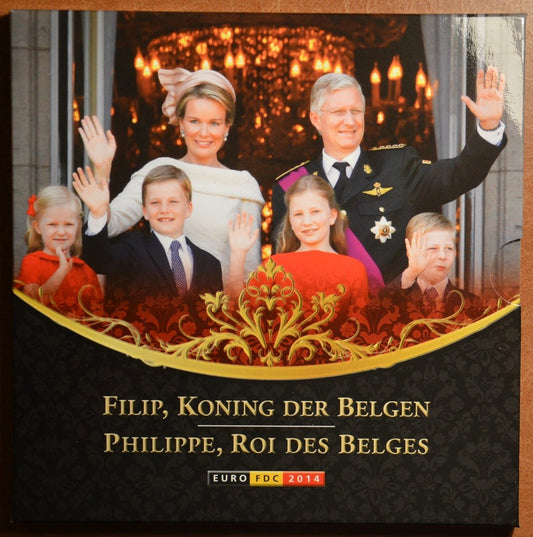 Belgium 2014 forgalmi sor + medál (BU)