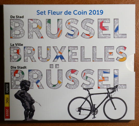 Belgium 2019 sor + 2x 2,50 Euro érme (BU)