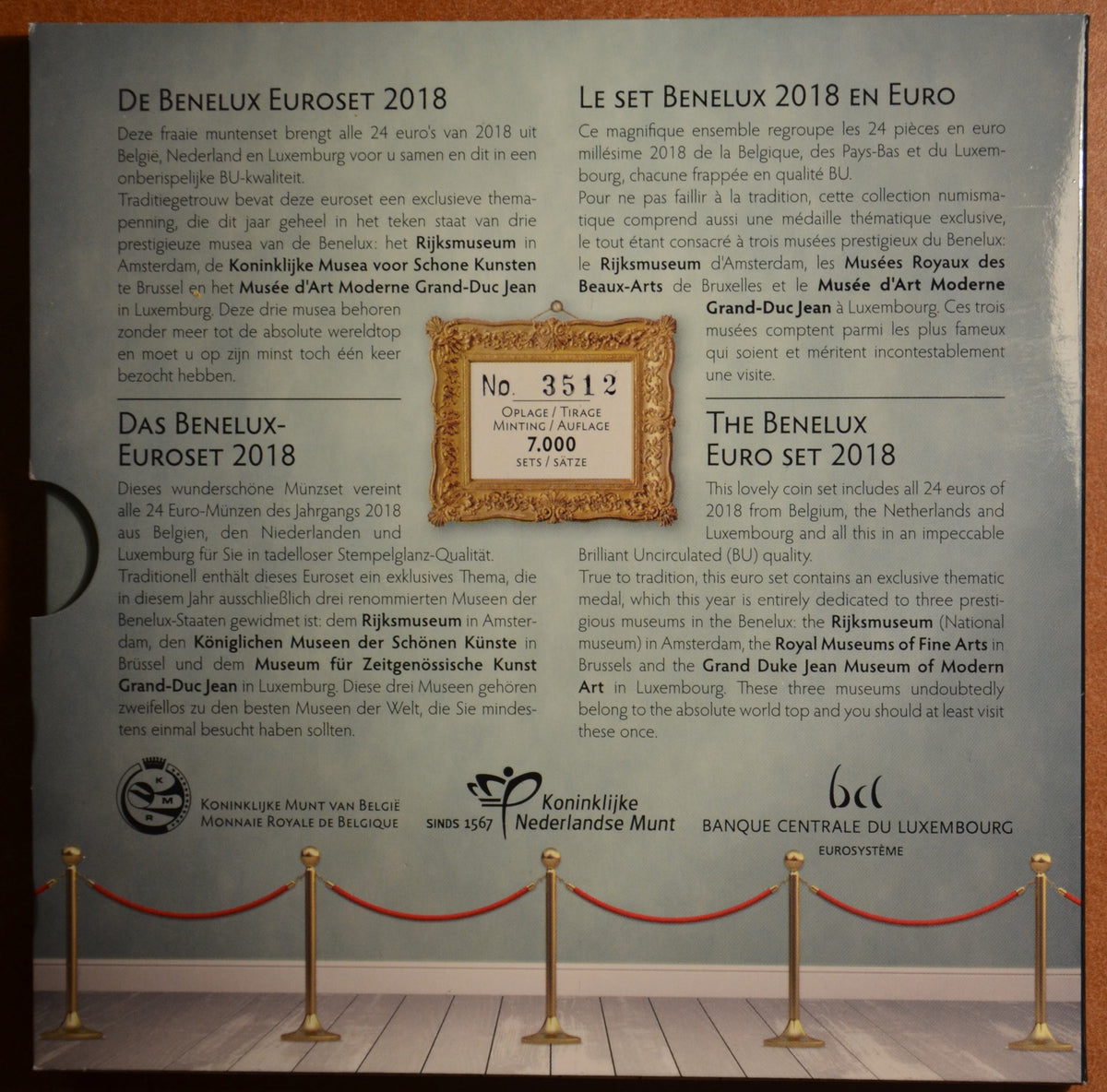 BeNeLux 2018 - hivatalos 24 részes szett (BU)