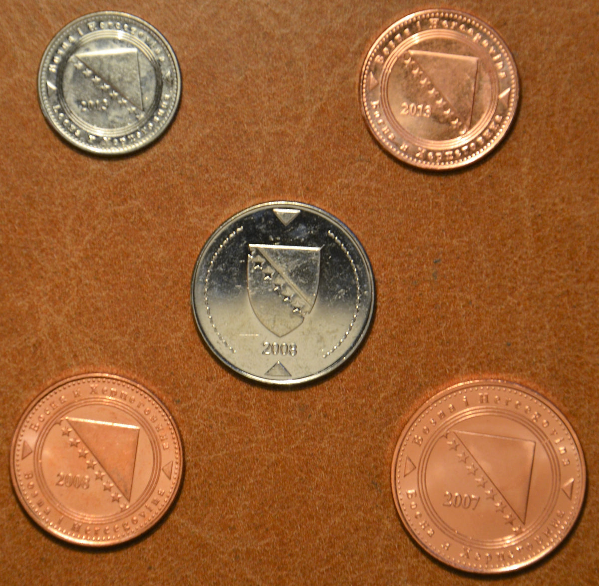 Bosznia Hercegovina 5 érme 2007-2013 (UNC)