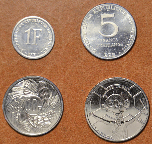 Burundi 4 érme 1976-2013 (UNC)