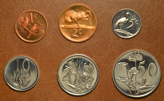 Dél-afrikai Köztársaság 6 érme 1974 (UNC)