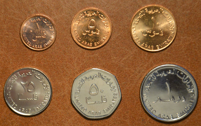 Egyesült Arab Emírségek 6 érme 1996-2011 (UNC)