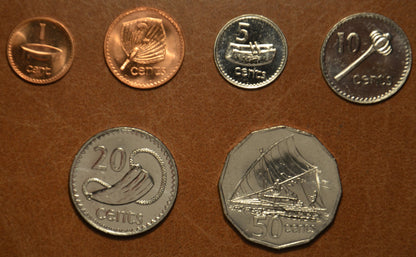 Fidzsi 6 érme 1990/1992 (UNC)