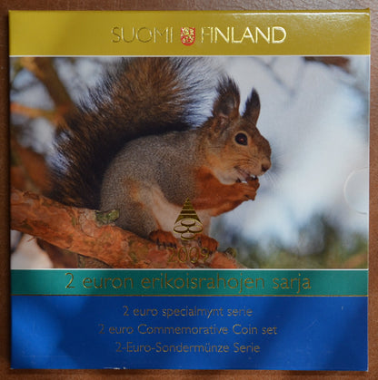 Finnország 7 emlékérme 2004-2009 (UNC)