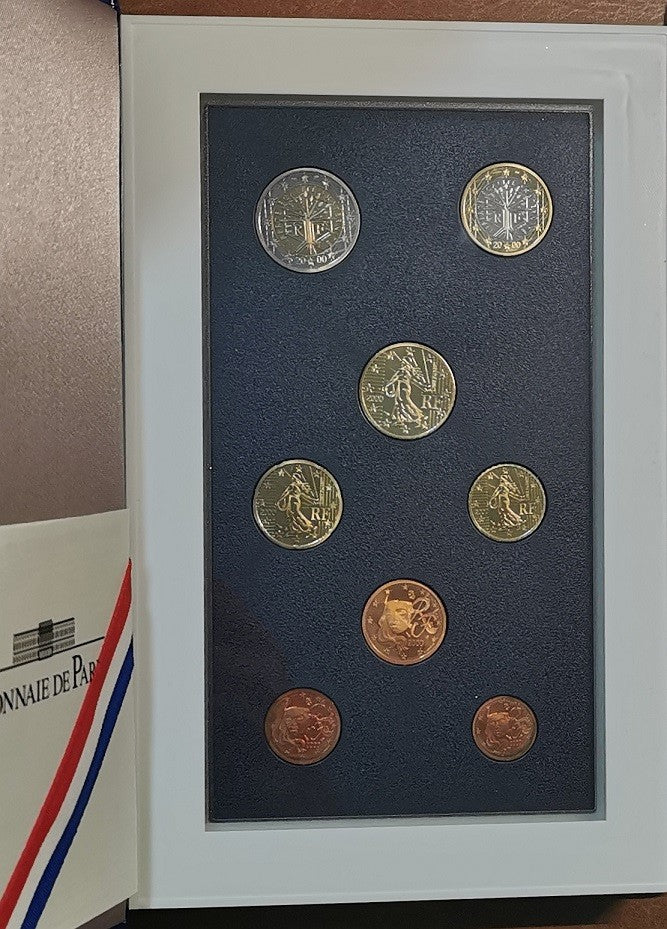 Franciaország 2000 - 8 részes forgalmi sor (Proof)
