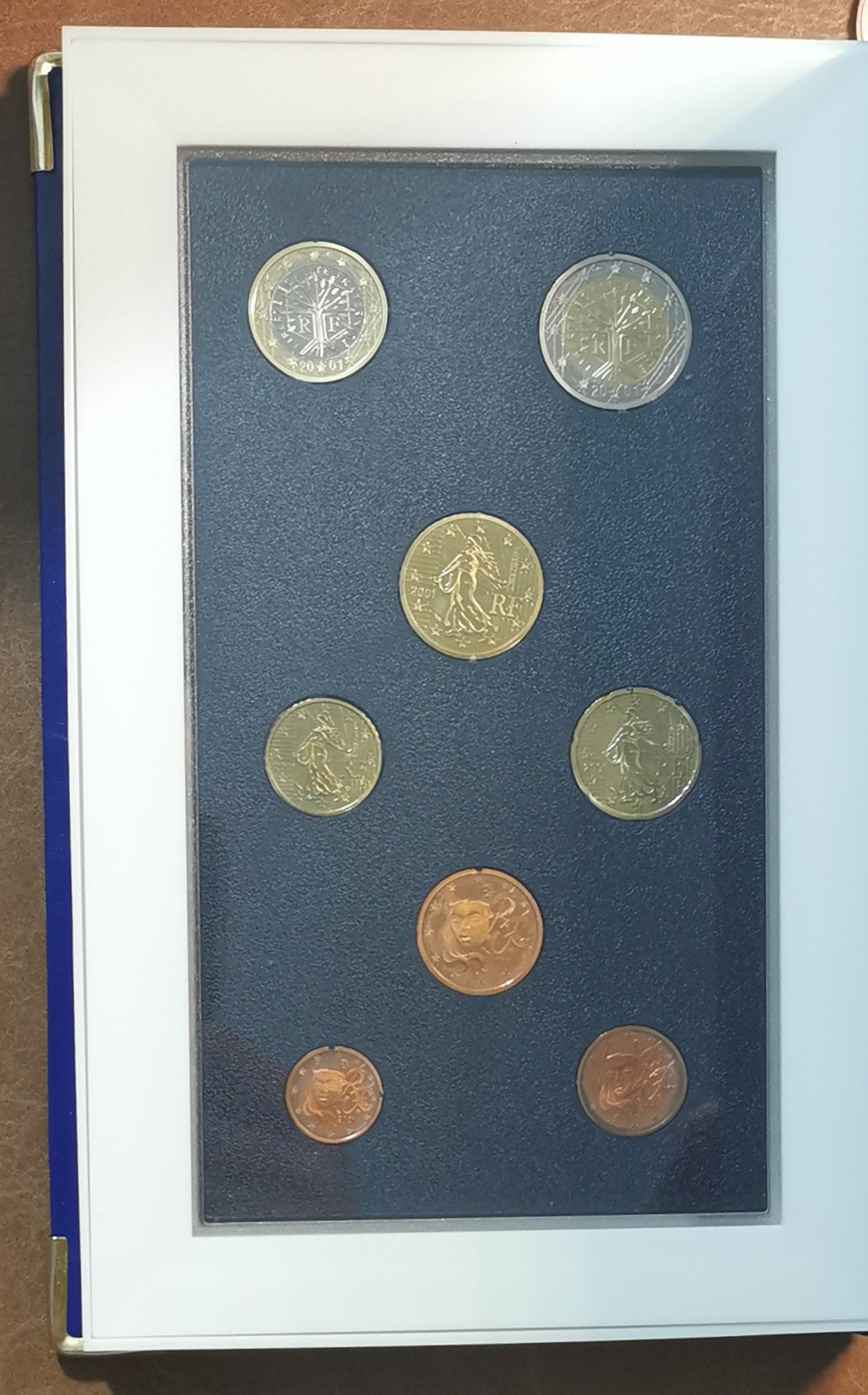 Franciaország 2001 - 8 részes forgalmi sor (Proof)