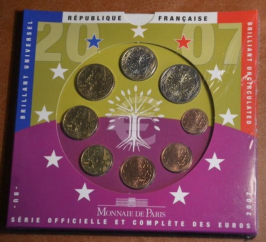 Franciaország 2007 - 8 részes forgalmi sor (BU)
