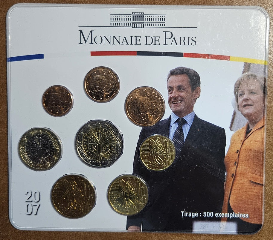 Franciaország 2007 - 8 részes forgalmi sor Merkel - Sarkozy (BU)