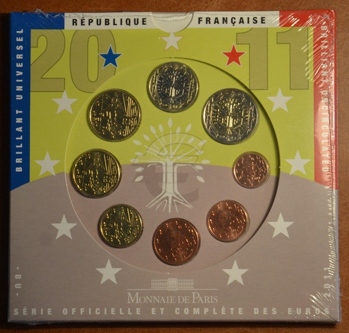 Franciaország 2011 - 8 részes forgalmi sor (BU)