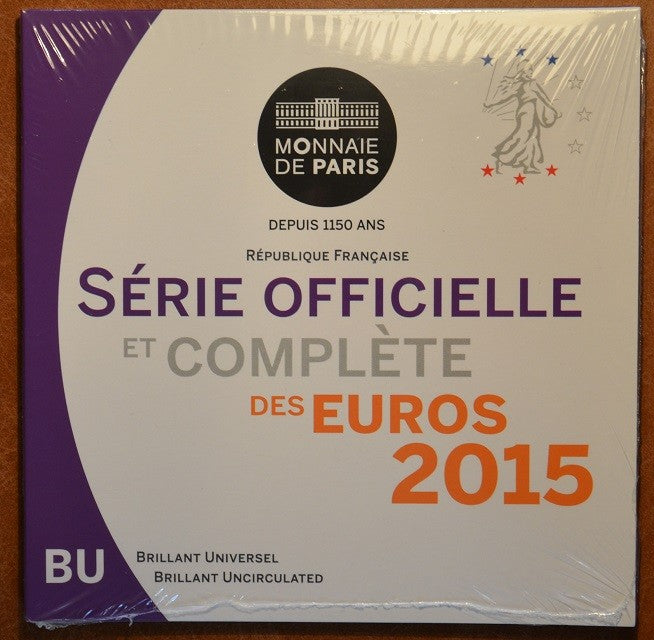 Franciaország 2015 - 8 részes forgalmi sor (BU)