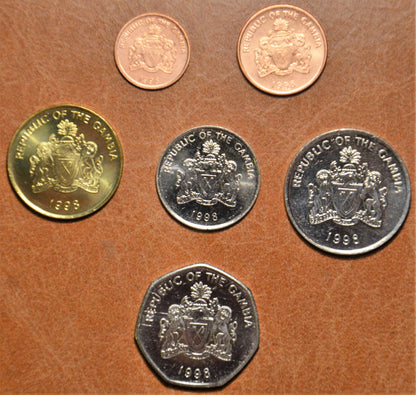 Gambia 6 érme 1998 (UNC)