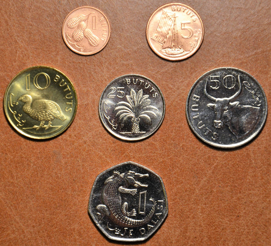 Gambia 6 érme 1998 (UNC)