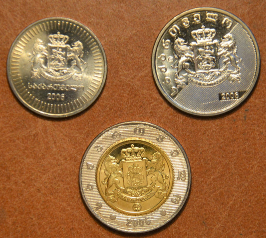 Grúzia 3 mince 2006 (UNC)