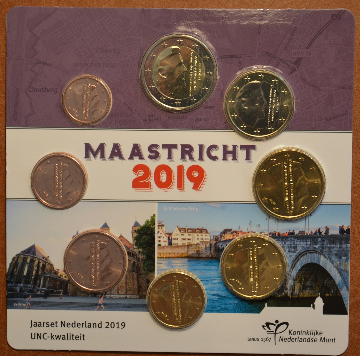 Hollandia 2019 - 8 részes forgalmi sor Maastricht (UNC)