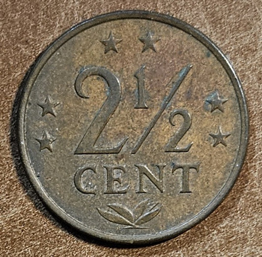 Holland Antillák 2 1/2 cent 1971 (VF)