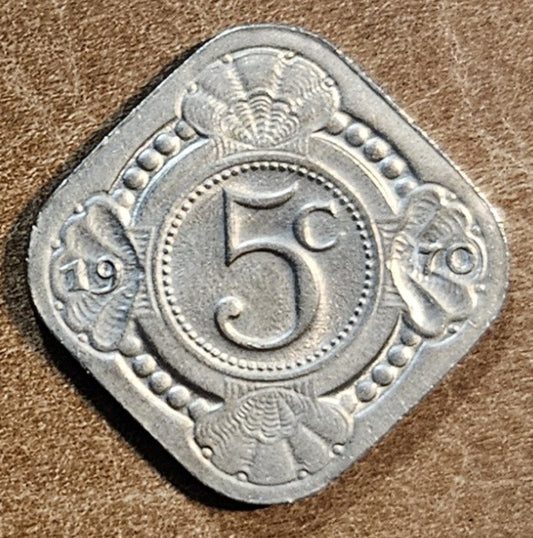 Holland Antillák 5 cent 1970 (VF)