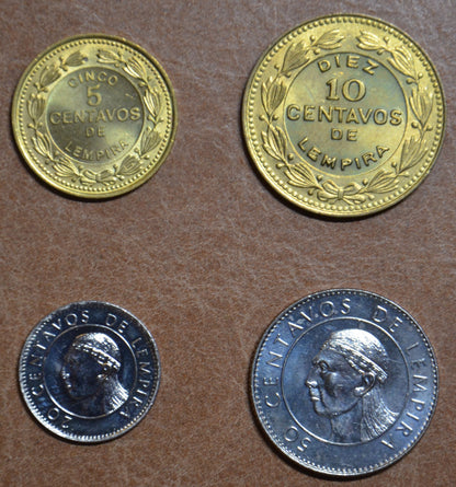 Honduras 4 érme 1989-1991 (UNC)