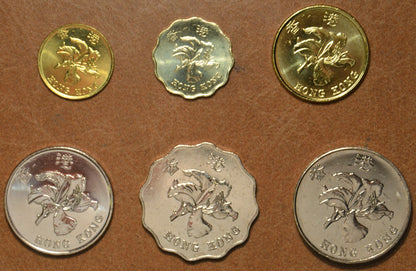 Hongkong 6 érme 1993-2013 (UNC)
