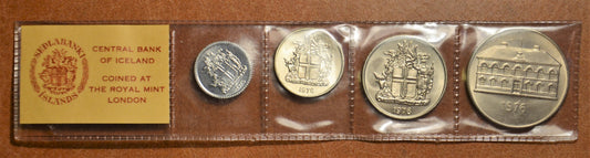 Izland 4 érme 1976 (UNC)