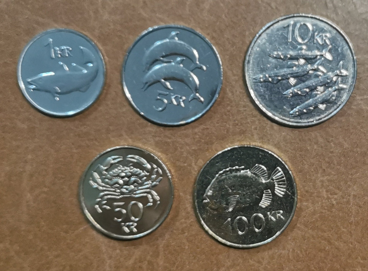 Izland 5 érme 1989-2011 (UNC)