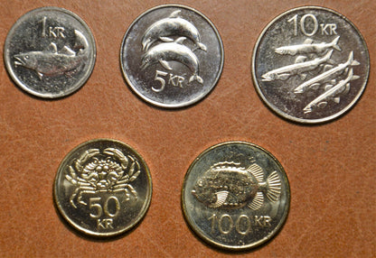 Izland 5 érme 2005-2011 (UNC)