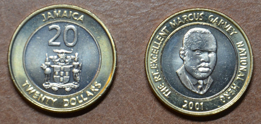 Jamaika 20 dollar 2000-2002 (UNC)